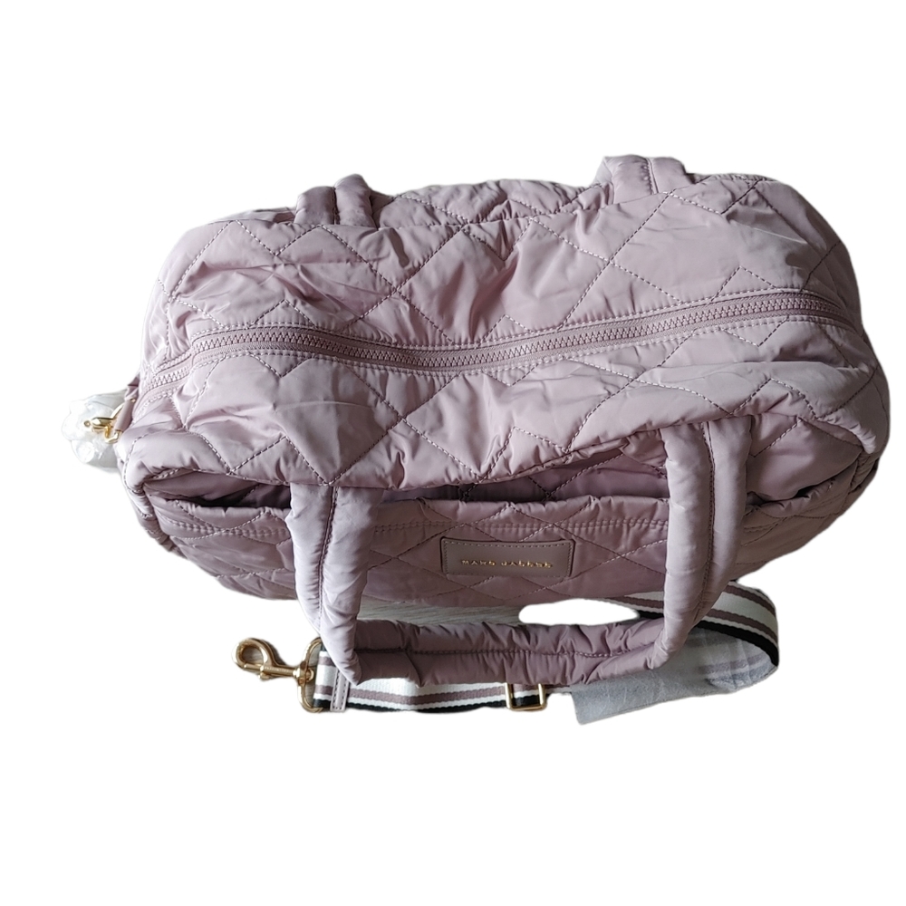 Marc Jacobs Weekender Nylon Quilted Large Duffle Satchel Crossbody Bag - Picture 3 of 16